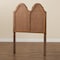 Baxton Studio Tobin Vintage Classic and Traditional Ash Walnut Finished Wood Twin Size Arched Headboard 181-11123-Zoro - alternate 3